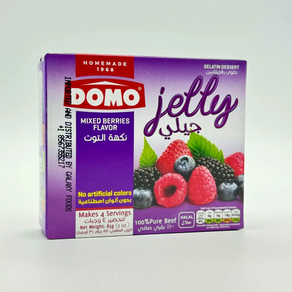 GELATINA HALAL MIX BERRIS DOMO 85GR