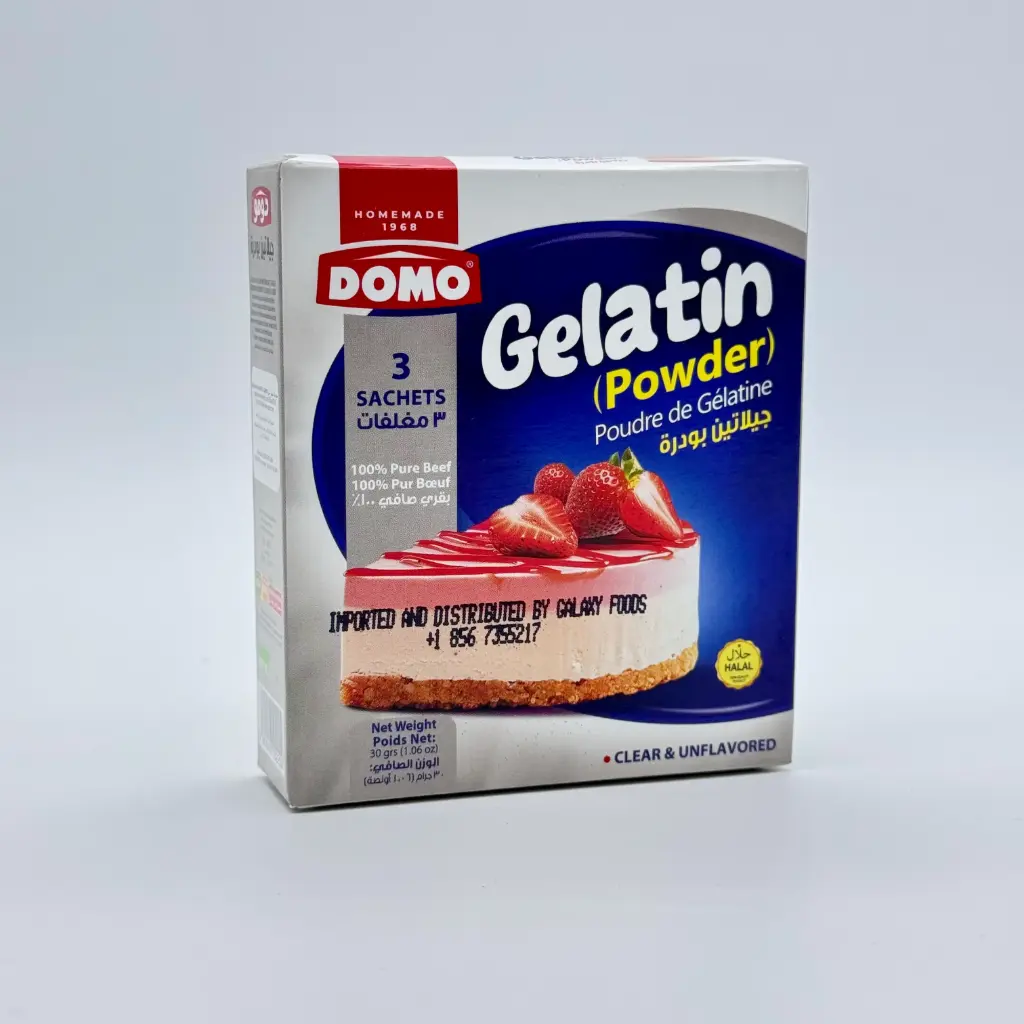 GELATINA SIN SABOR HALAL DOMO 30GR