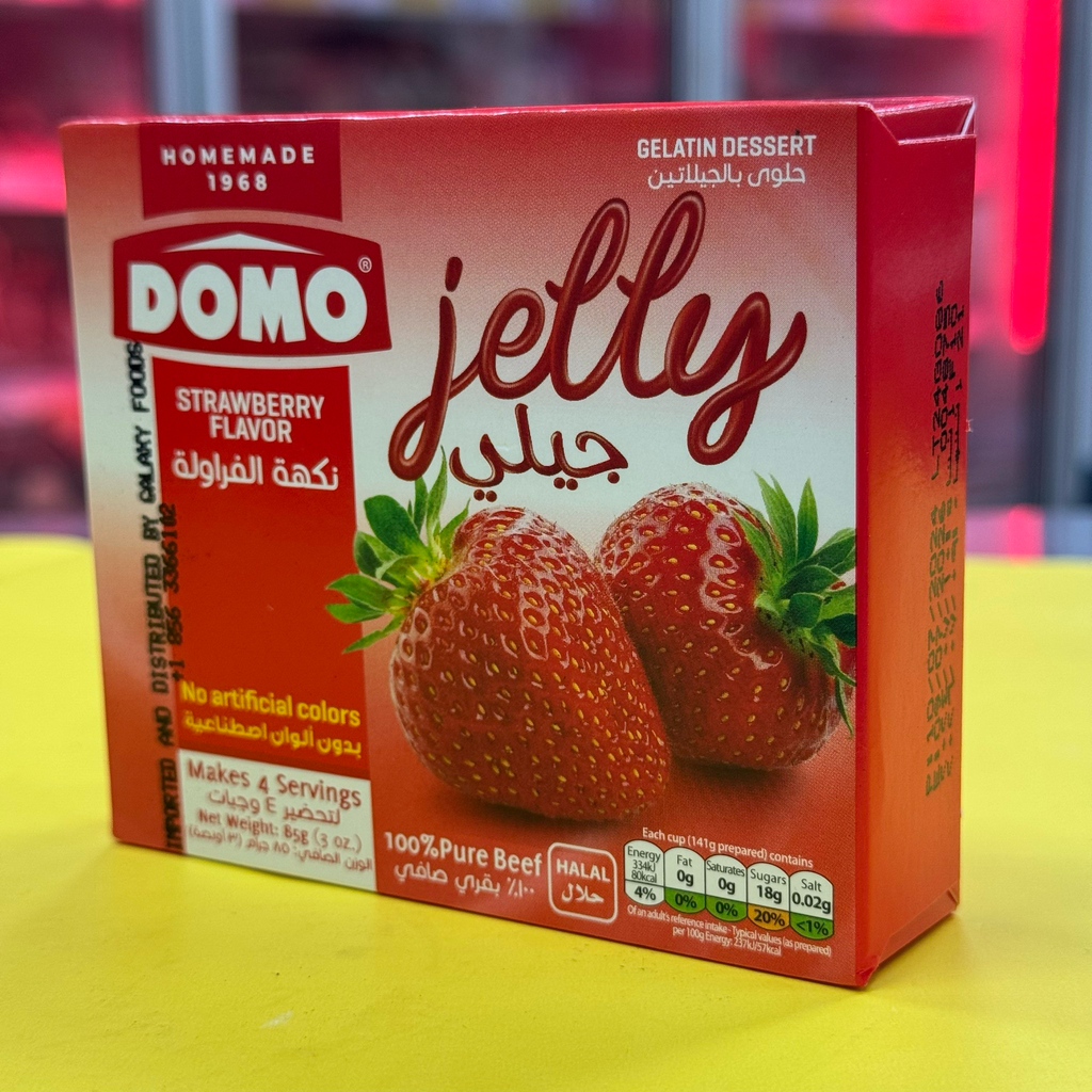 GELATINA FRESA DOMO 85GR جلي نكهة الفراولة